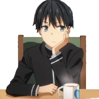 😕 emoji Ты единственная, кто любит Великого Меня?! [@anime_stickerr] Telegram sticker 19 of 69