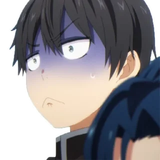 😨 emoji Ты единственная, кто любит Великого Меня?! [@anime_stickerr] Telegram sticker 9 of 69