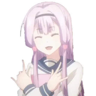 😄 emoji Ты единственная, кто любит Великого Меня?! [@anime_stickerr] Telegram sticker 24 of 69