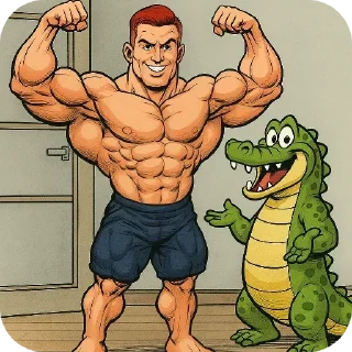 💪 emoji @STICKRULE <- БОЛЬШЕ Telegram sticker 4 of 33