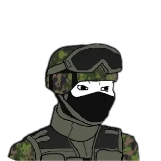 😘 emoji Military, ТГК: @w_w_life ➡️ @Ctikerubot Telegram sticker 15 of 42