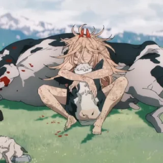 🐄 emoji Chainsaw-man || @Holy_diversity Telegram sticker 15 of 120