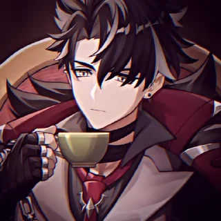 🫐 emoji ˙⋆✮ @taosei / Dog Wriothesley ✮⋆˙ Telegram sticker 11 of 28