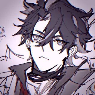 🫐 emoji ˙⋆✮ @taosei / Dog Wriothesley ✮⋆˙ Telegram sticker 5 of 28
