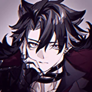 🫐 emoji ˙⋆✮ @taosei / Dog Wriothesley ✮⋆˙ Telegram sticker 16 of 28