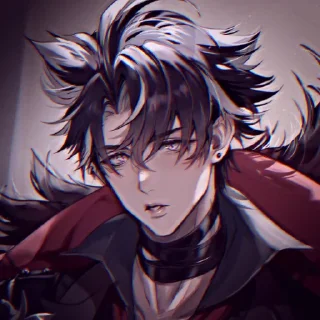 🫐 emoji ˙⋆✮ @taosei / Dog Wriothesley ✮⋆˙ Telegram sticker 7 of 28