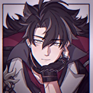 🫐 emoji ˙⋆✮ @taosei / Dog Wriothesley ✮⋆˙ Telegram sticker 20 of 28
