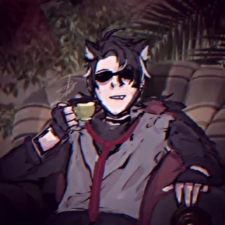 🫐 emoji ˙⋆✮ @taosei / Dog Wriothesley ✮⋆˙ Telegram sticker 21 of 28