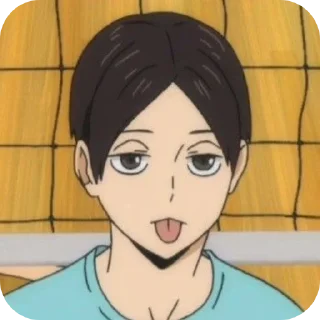 👄 emoji Аниме волейбол ➡️ @Ctikerubot Telegram sticker 6 of 9
