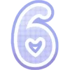 6️⃣ emoji Конфетные буквы 2.0 @Niamary_art @TgEmodziBot Telegram sticker 7 of 136