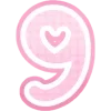 9️⃣ emoji Конфетные буквы 2.0 @Niamary_art @TgEmodziBot Telegram sticker 10 of 136