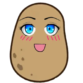 😄 emoji Картошка Telegram sticker 8 of 13