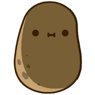 😐 emoji Картошка Telegram sticker 12 of 14