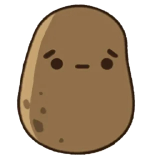 😔 emoji Картошка Telegram sticker 12 of 13