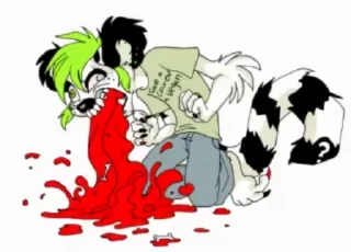🤮 emoji Furry status: shitpost Telegram sticker 14 of 16