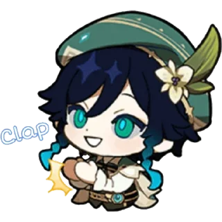 👏 emoji Genshin Impact Telegram sticker 2 of 31