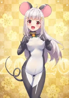 🐁 emoji Anime Tyan Telegram sticker 7 of 41