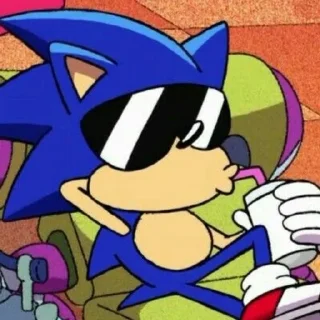 😎 emoji ||Sonic and Silver|| Telegram sticker 21 of 95