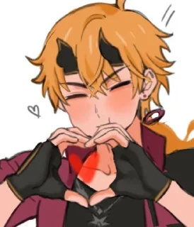 😘 emoji Геншин Telegram sticker 22 of 34