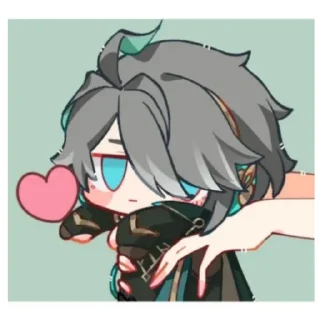 💚 emoji Геншин Telegram sticker 16 of 19