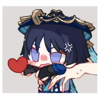 💙 emoji Геншин Telegram sticker 12 of 19