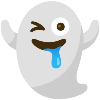 🤤 emoji Ghost Telegram sticker 5 of 10