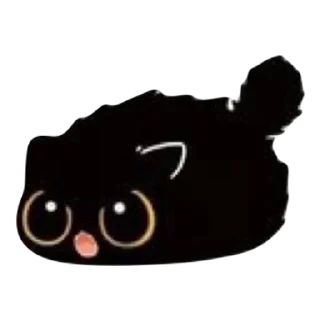 Sticker from cute black cat @fluxstickers