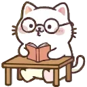 📖 emoji Cute Kitty @EmodzyPremium Telegram sticker 16 of 50