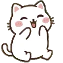 😂 emoji Cute Kitty @EmodzyPremium Telegram sticker 19 of 50