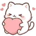 ❤️ emoji Cute Kitty @EmodzyPremium Telegram sticker 6 of 50