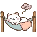 😴 emoji Cute Kitty @EmodzyPremium Telegram sticker 12 of 50