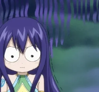 😰 emoji Fairy Tail Telegram sticker 11 of 55