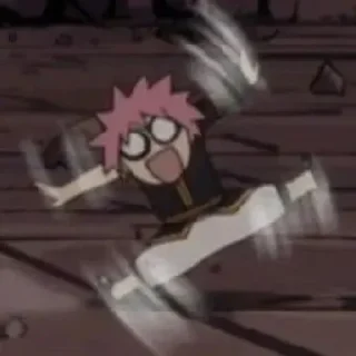 😰 emoji Fairy Tail Telegram sticker 23 of 55