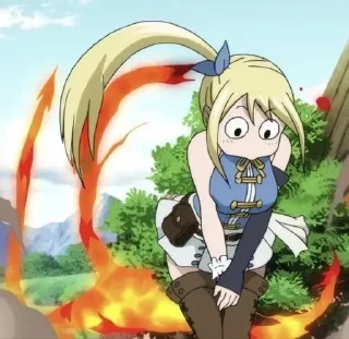 😳 emoji Fairy Tail Telegram sticker 20 of 55