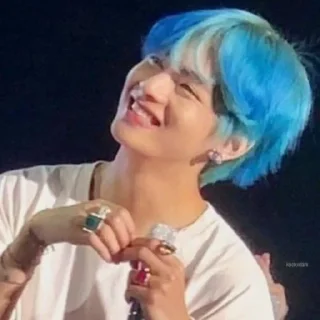 Sticker from blue tae