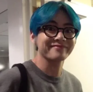 Sticker from blue tae