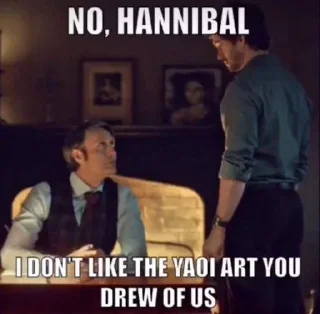 Sticker from hannibal lecter is a beautiful