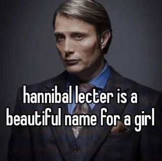 Sticker from hannibal lecter is a beautiful