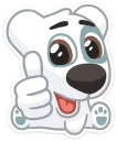 👍 emoji Spotty (@TgSticker) Telegram sticker 2 of 50
