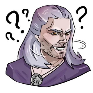 😱 emoji Witcher Telegram sticker 13 of 15