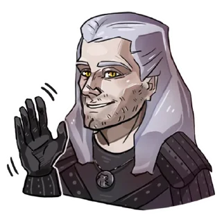 👋 emoji Witcher Telegram sticker 7 of 15