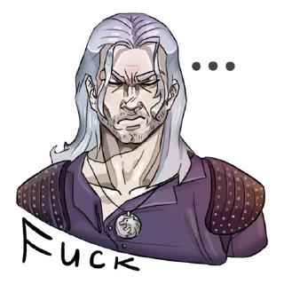 🤨 emoji Witcher Telegram sticker 6 of 15