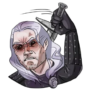👺 emoji Witcher Telegram sticker 9 of 15