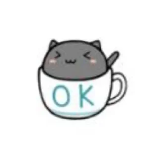 Sticker from Кошки чашки