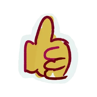 👍 emoji Пурли реакции Telegram sticker 4 of 20