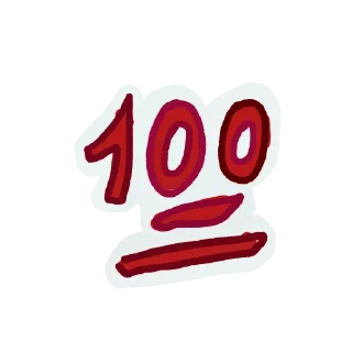 💯 emoji Пурли реакции Telegram sticker 17 of 20
