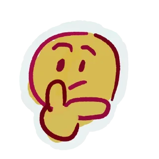 🤔 emoji Пурли реакции Telegram sticker 2 of 20