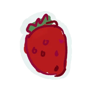 🍓 emoji Пурли реакции Telegram sticker 6 of 20