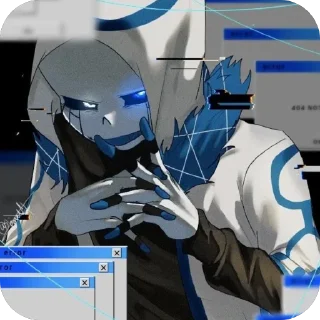 🌀 emoji 🌀Error404!Sans🌀 @UndertaleDeltaruneStickersArts Telegram sticker 11 of 58