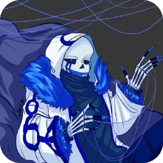🌀 emoji 🌀Error404!Sans🌀 @UndertaleDeltaruneStickersArts Telegram sticker 24 of 58